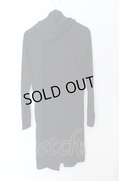 画像2: MIDAS / スーパーストレッチフーデッドロングカーディガン 1 ブラック O-25-05-31-047-MI-to-YM-ZT339 (2)