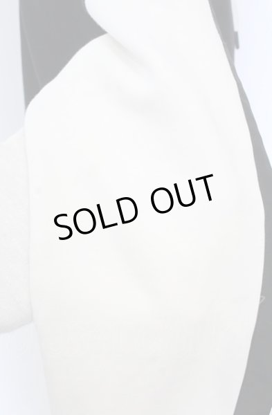 画像5: 5351pour les Hommes / シルケット裏毛ジップパーカー 46 ブラックｘホワイト O-25-05-31-048-53-to-YM-ZT340 (5)