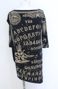 SHARE SPIRIT / Ouija board カットワンピース 36 ブラック O-25-05-31-050-SH-to-YM-OS