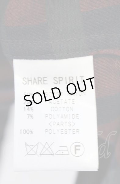 画像4: SHARE SPIRIT / タックチェックシャツ 46 レッド O-25-05-31-059-SH-sh-YM-ZT234 (4)