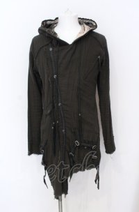 KMRii / Cotton Gauze Riders Hoodie パーカー 2 ブラック（ユーズド） O-25-05-31-060-KM-to-YM-OS