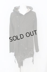 KMRii / Cotton Gauze Riders Hoodie パーカー 2 ブラック（ユーズド） O-25-05-31-060-KM-to-YM-OS
