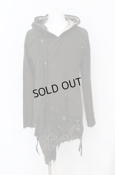 画像1: KMRii / Cotton Gauze Riders Hoodie パーカー 2 ブラック（ユーズド） O-25-05-31-060-KM-to-YM-OS