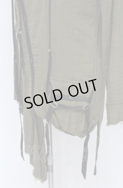 画像4: KMRii / Cotton Gauze Riders Hoodie パーカー 2 カーキ O-25-05-31-061-KM-to-YM-OS (4)