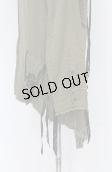 画像6: KMRii / Cotton Gauze Riders Hoodie パーカー 2 カーキ O-25-05-31-061-KM-to-YM-OS (6)