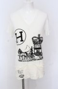 SHARE SPIRIT / コラージュTシャツ M ホワイト O-25-05-31-066-SH-ts-YM-ZT339
