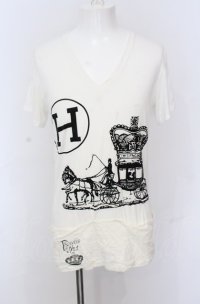 SHARE SPIRIT / コラージュTシャツ M ホワイト O-25-05-31-066-SH-ts-YM-OS