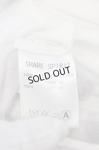 画像4: SHARE SPIRIT / コラージュTシャツ M ホワイト O-25-05-31-066-SH-ts-YM-ZT339