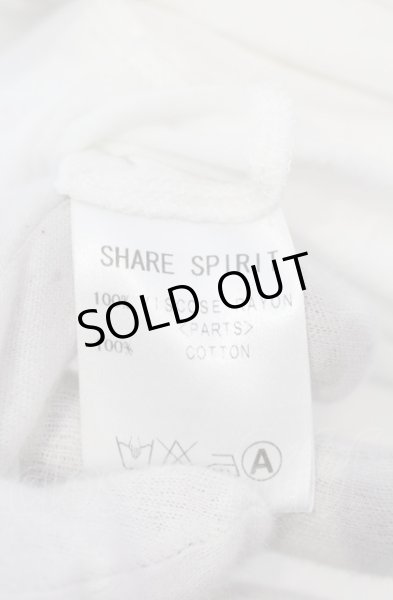 画像4: SHARE SPIRIT / コラージュTシャツ M ホワイト O-25-05-31-066-SH-ts-YM-ZT339 (4)
