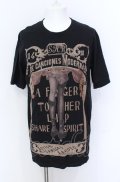 SHARE SPIRIT / レッグ BIG Tシャツ 36 ブラック O-25-05-31-067-SH-ts-YM-OS