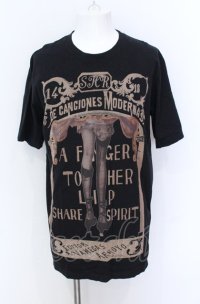SHARE SPIRIT / レッグ BIG Tシャツ 36 ブラック O-25-05-31-067-SH-ts-YM-OS
