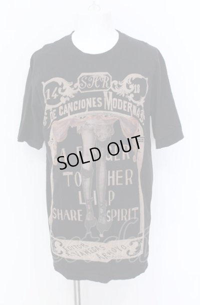 画像1: SHARE SPIRIT / レッグ BIG Tシャツ 36 ブラック O-25-05-31-067-SH-ts-YM-OS
