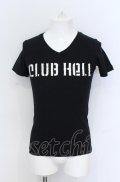 NIGHT KILLER INC / CLUB HELL LOGO Tシャツ  ブラック O-25-05-31-010-NI-ts-YM-ZT333