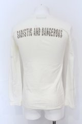 SADISTIC AND DENGEROUS / バックロゴカットソー S ホワイト O-25-05-31-012-SA-ts-YM-OS