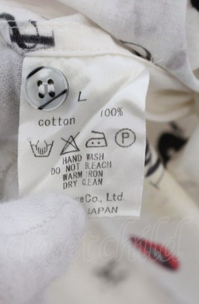 画像3: maxsix / アイコン総柄シャツ L アイボリー O-25-05-31-078-ma-sh-YM-ZT339 (3)