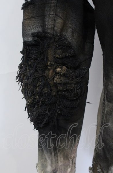 画像4: LGB / G-5　BURN&ASH デニムジャケット【メンズ2】 2 ブラックｘホワイト O-25-05-31-079-LG-ja-YM-ZT-M007 (4)