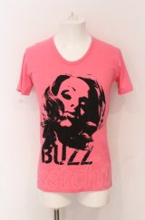 KIYOHARU / SID＆ MANIAX Tシャツ  ピンク O-25-05-31-013-KI-ts-YM-OS