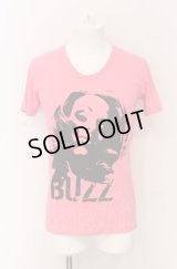 KIYOHARU / SID＆ MANIAX Tシャツ  ピンク O-25-05-31-013-KI-ts-YM-ZT333