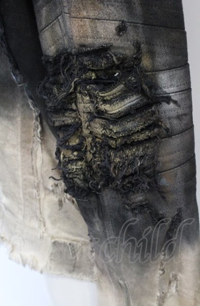 画像7: LGB / G-5　BURN&ASH デニムジャケット【メンズ2】 2 ブラックｘホワイト O-25-05-31-079-LG-ja-YM-ZT-M007 (7)