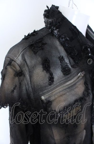 画像10: LGB / G-5　BURN&ASH デニムジャケット【メンズ2】 2 ブラックｘホワイト O-25-05-31-079-LG-ja-YM-ZT-M007 (10)