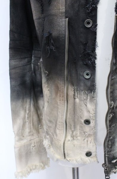 画像12: LGB / G-5　BURN&ASH デニムジャケット【メンズ2】 2 ブラックｘホワイト O-25-05-31-079-LG-ja-YM-ZT-M007 (12)