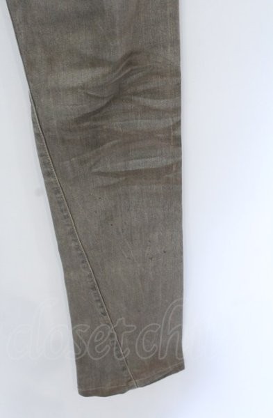 画像6: TORNADO MART / ドロップペイントホイル加工ストレッチデニムパンツ S アース（ライトブラウン系） O-25-05-31-084-TO-pa-YM-ZT340 (6)