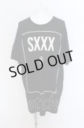 SADS / SXXX スーパーBIG Tシャツ L ブラック O-25-05-31-015-SA-ts-YM-ZT334