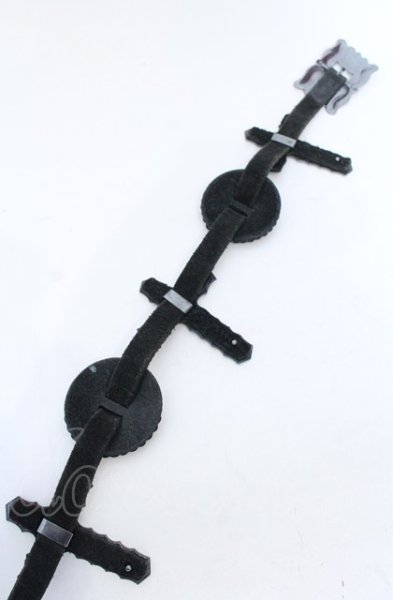 画像6: LGB / クロスコンチョベルト  ブラック O-25-05-31-088-LG-0-YM-OS (6)