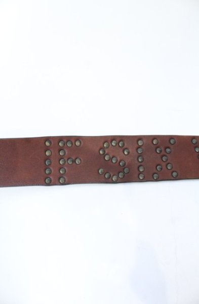 画像4: IFSIXWASNINE / スタッズベルト  アンティークゴールドｘブラウン O-25-05-31-090-IF-0-YM-ZT344 (4)