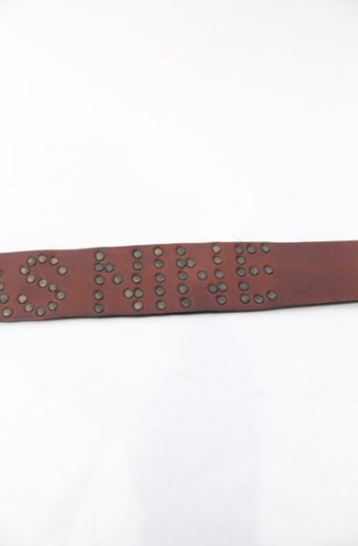画像6: IFSIXWASNINE / スタッズベルト  アンティークゴールドｘブラウン O-25-05-31-090-IF-0-YM-ZT344 (6)
