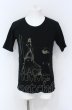 画像1: CHARM CULT / BLACK SUMMER テレコ Tシャツ 0 ブラック O-25-05-31-017-CH-ts-YM-OS (1)