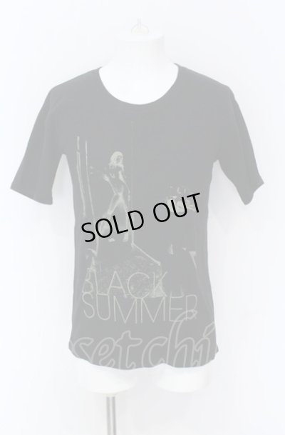 画像1: CHARM CULT / BLACK SUMMER テレコ Tシャツ 0 ブラック O-25-05-31-017-CH-ts-YM-OS
