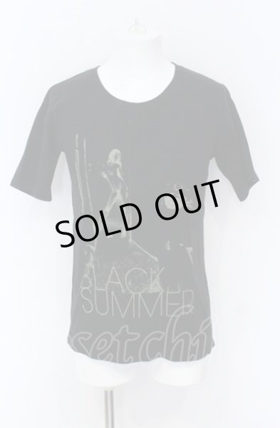 画像1: CHARM CULT / BLACK SUMMER テレコ Tシャツ 0 ブラック O-25-05-31-017-CH-ts-YM-OS (1)