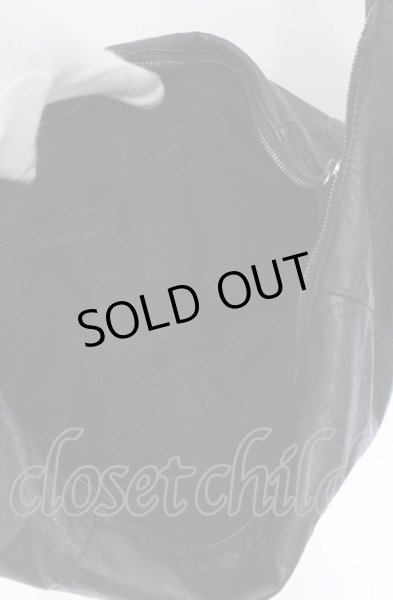 画像6: TORNADO MART / ホースハイドショルダーバッグ  ブラック O-25-05-31-094-TO-ba-YM-OS (6)