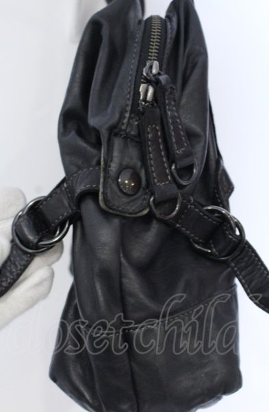 画像2: TORNADO MART / ホースハイドトートバッグ  ネイビー O-25-05-31-095-TO-ba-YM-ZT-MK001 (2)