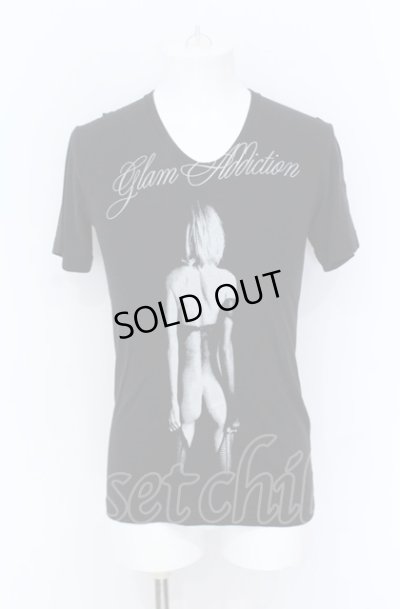画像1: CHARM CULT / GLAM ADDICTION　NUDE Tシャツ 1 ブラック O-25-05-31-019-CH-ts-YM-OS