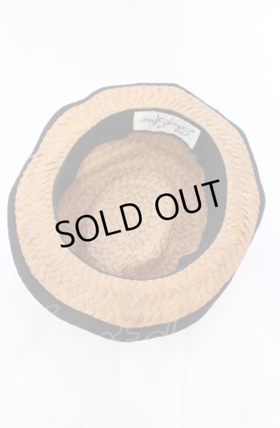 画像4: SHARE SPIRIT / 編み込みハット  ナチュラルxブラック O-25-05-31-100-SH-0-YM-ZT344 (4)