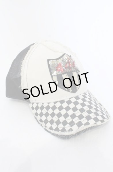 画像2: YOSHINORI KOTAKE / キャップ444  アイボリーｘブラック O-25-05-31-101-YO-za-YM-ZT344 (2)