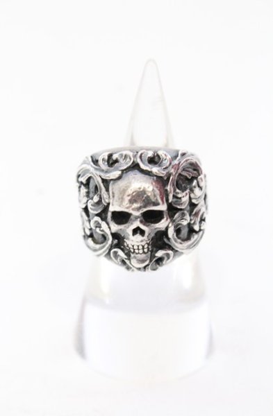 画像2: NUMBER(N)INE / ×MAGICAL DESIGNコラボ スカルリング 15号 シルバー O-25-05-31-103-NU-ac-YM-OS (2)