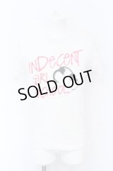 NIGHT KILLER INC / INDECENT GIRL SCHOOL Tシャツ S ホワイト O-25-05-31-020-NI-ts-YM-ZT333