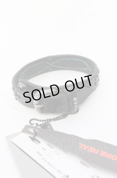 画像2: Roen / スタッズレザーブレスレット F ブラック O-25-05-31-107-Ro-ac-YM-OS (2)