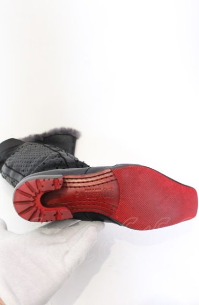 画像13: Hiromu Takahara / ミックスアニマルロングブーツ 41（約27.5） ブラック O-25-05-31-110-Hi-sho-YM-ZT-S003 (13)