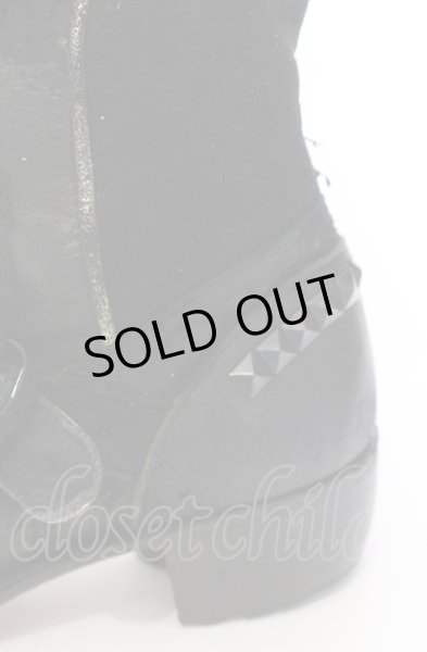 画像6: Hiromu Takahara / スカルバックルベルテッドロングブーツ 42（約27cm） ブラック（デストロイ） O-25-05-31-111-Hi-sho-YM-ZT-S001 (6)