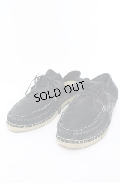 画像1: KMRii / Stud Espadrilles シューズ 3（約27.5cm） ブラック O-25-05-31-112-KM-sho-YM-ZT-S002