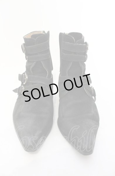 画像2: TORNADO MART / 4ストラップブーツ M ブラック O-25-05-31-113-TO-sho-YM-OS (2)