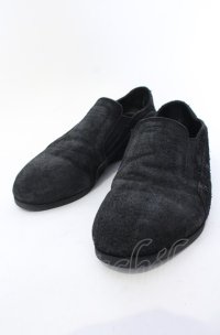 JULIUS / レザースリッポン 約27cm ブラック O-25-05-31-115-JU-sho-YM-ZT-S004