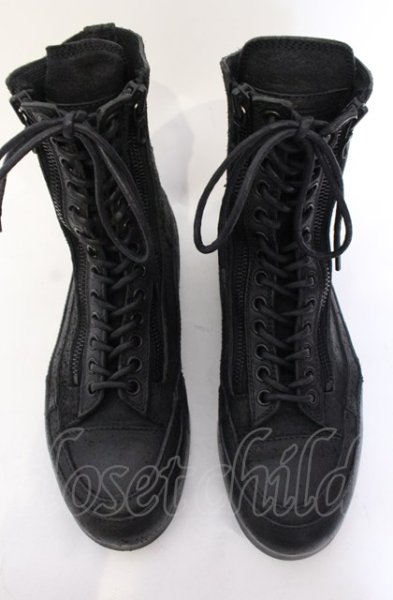 画像3: JULIUS / ダブルジップコンバットブーツ 約28.5cm ブラック O-25-05-31-117-JU-sho-YM-ZT-S003 (3)