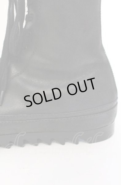 画像5: JULIUS / バックジップブーツ 2（約27.5cm） ブラック O-25-05-31-118-JU-sho-YM-ZT-S003 (5)