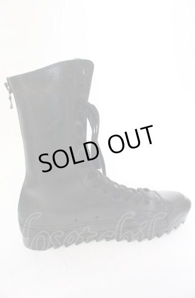 画像6: JULIUS / バックジップブーツ 2（約27.5cm） ブラック O-25-05-31-118-JU-sho-YM-ZT-S003 (6)