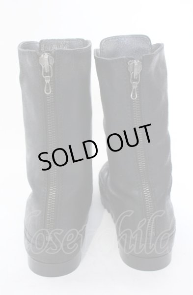 画像7: JULIUS / バックジップブーツ 2（約27.5cm） ブラック O-25-05-31-118-JU-sho-YM-ZT-S003 (7)